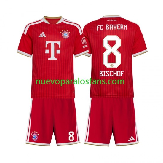Camiseta de Fútbol Bayern de Múnich Tom Bischof 8 Niño Casa 2026-2027 Manga Corta