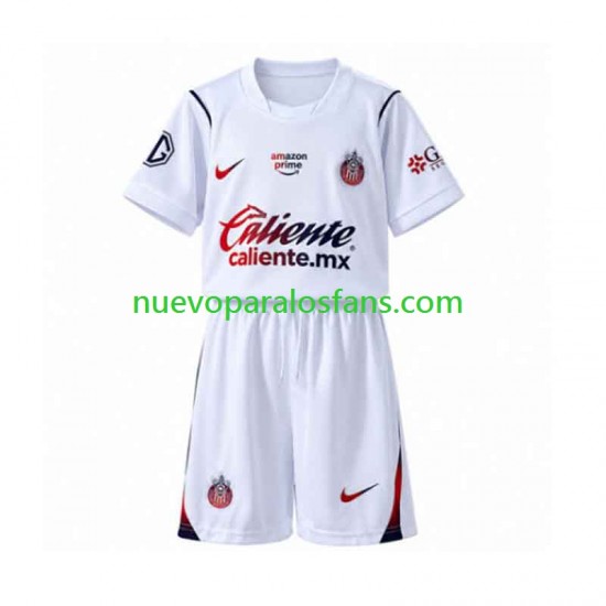 Camiseta de Fútbol CD Guadalajara Niño Exterior 2026-2027 Manga Corta