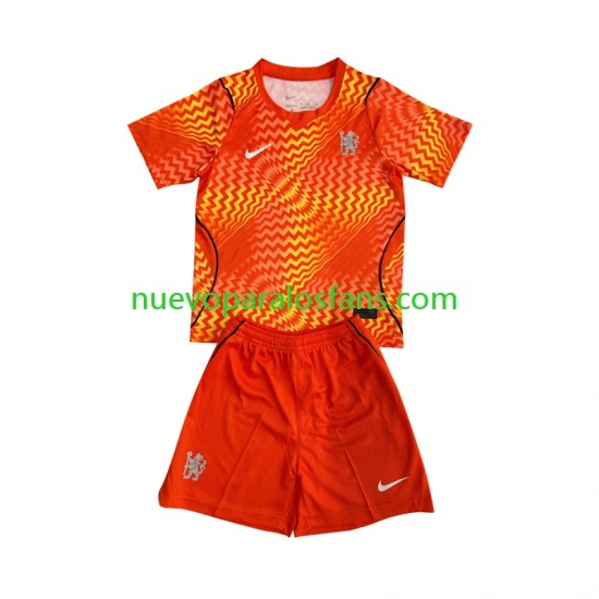 Camiseta de Fútbol Chelsea Portero Niño Exterior 2026-2027 Manga Corta