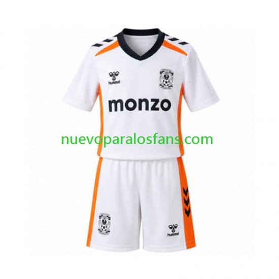 Camiseta de Fútbol Coventry City Niño Exterior 2026-2027 Manga Corta