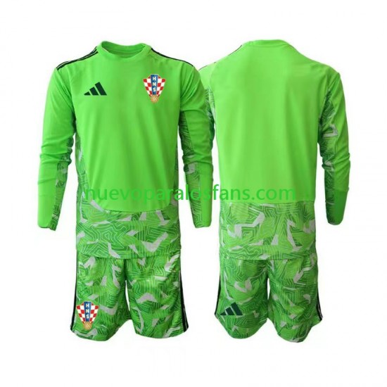 Camiseta de Fútbol Croacia Portero Niño Casa 2026-2027 Manga Larga