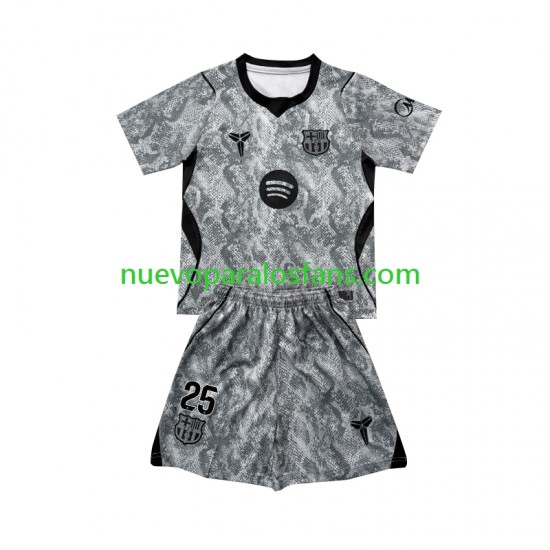 Camiseta de Fútbol FC Barcelona Dominik Livakovic 25 Portero Niño Exterior 2026-2027 Manga Corta