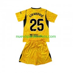 Camiseta de Fútbol FC Barcelona Dominik Livakovic 25 Portero Niño Cuarto 2026-2027 Manga Corta