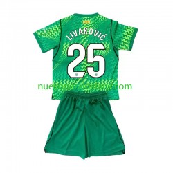 Camiseta de Fútbol FC Barcelona Dominik Livakovic 25 Portero Niño Casa 2026-2027 Manga Corta