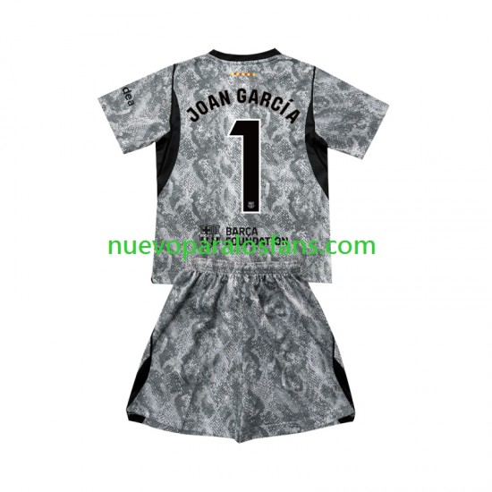 Camiseta de Fútbol FC Barcelona Joan Garcia 1 Portero Niño Exterior 2026-2027 Manga Corta