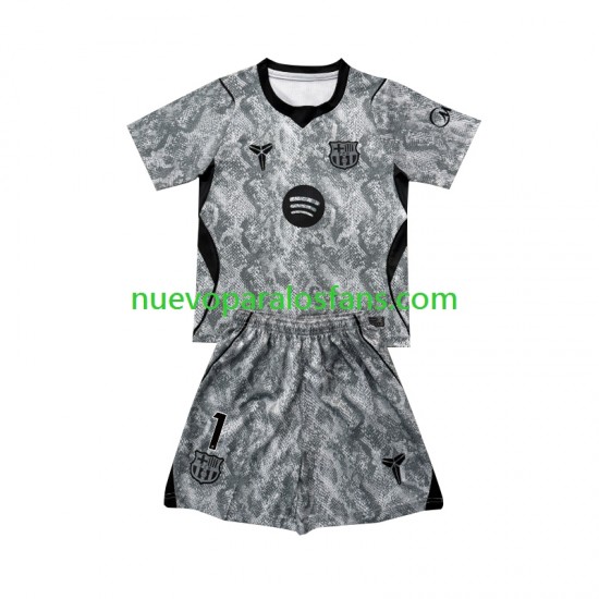 Camiseta de Fútbol FC Barcelona Joan Garcia 1 Portero Niño Exterior 2026-2027 Manga Corta