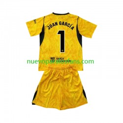 Camiseta de Fútbol FC Barcelona Joan Garcia 1 Portero Niño Cuarto 2026-2027 Manga Corta