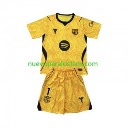 Camiseta de Fútbol FC Barcelona Joan Garcia 1 Portero Niño Cuarto 2026-2027 Manga Corta