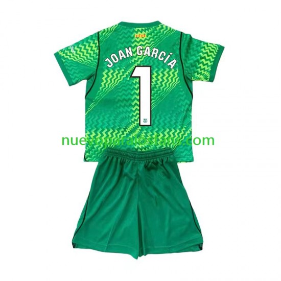 Camiseta de Fútbol FC Barcelona Joan Garcia 1 Portero Niño Casa 2026-2027 Manga Corta