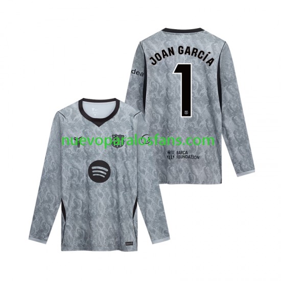 Camiseta de Fútbol FC Barcelona Joan Garcia 1 Portero Hombre Exterior 2026-2027 Manga Larga
