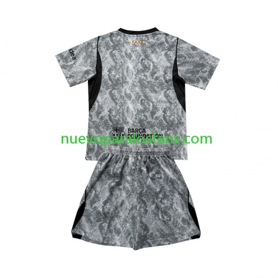 Camiseta de Fútbol FC Barcelona Portero Niño Exterior 2026-2027 Manga Corta