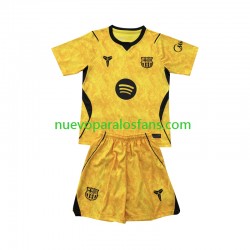 Camiseta de Fútbol FC Barcelona Portero Niño Cuarto 2026-2027 Manga Corta