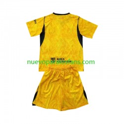 Camiseta de Fútbol FC Barcelona Portero Niño Cuarto 2026-2027 Manga Corta