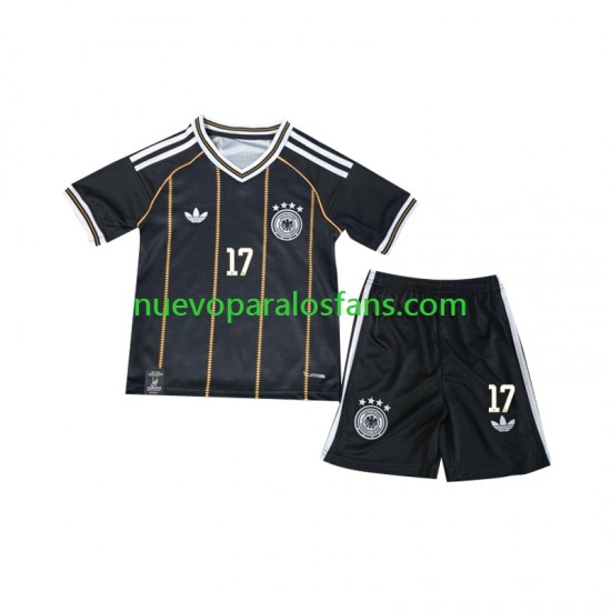 Camiseta de Fútbol Alemania Florian Wirtz 17 Niño Tercera Copa Mundial 2026 Manga Corta