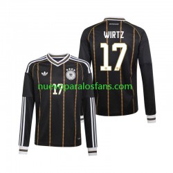 Camiseta de Fútbol Alemania Florian Wirtz 17 Hombre Tercera Copa Mundial 2026 Manga Larga