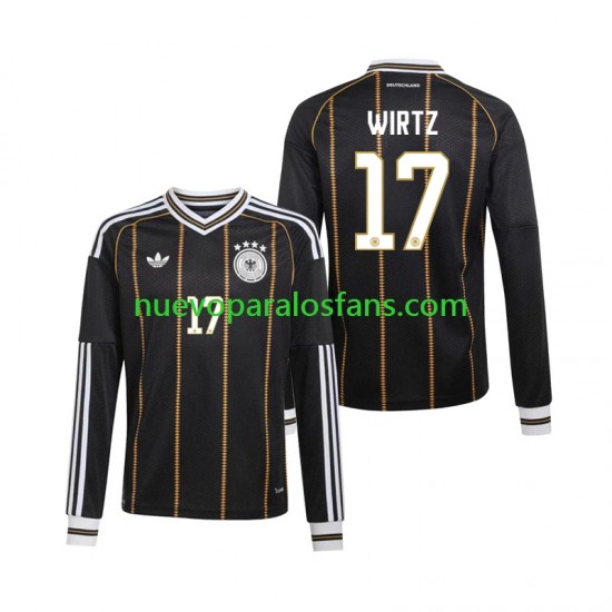 Camiseta de Fútbol Alemania Florian Wirtz 17 Hombre Tercera Copa Mundial 2026 Manga Larga