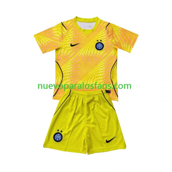Camiseta de Fútbol Inter Milan Portero Niño Casa 2026-2027 Manga Corta
