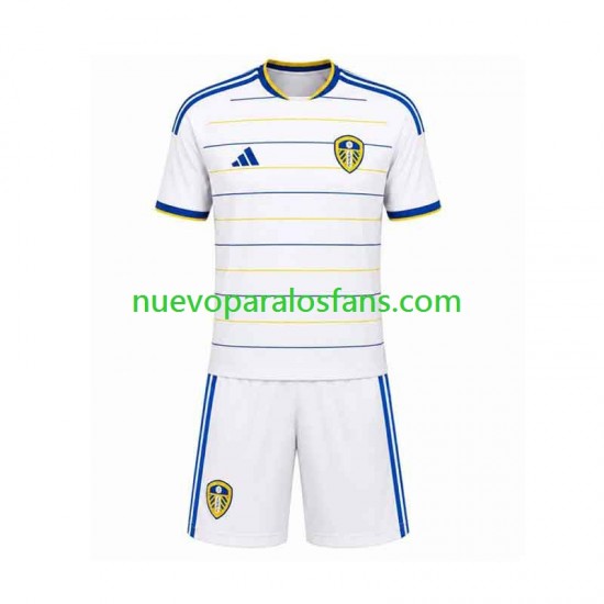 Camiseta de Fútbol Leeds United Niño Casa 2026-2027 Manga Corta