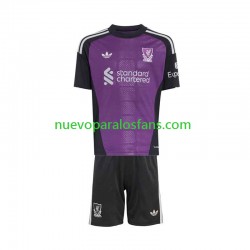 Camiseta de Fútbol Liverpool Portero Niño Exterior 2026-2027 Manga Corta