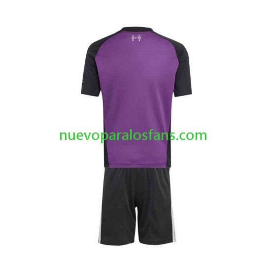 Camiseta de Fútbol Liverpool Portero Niño Exterior 2026-2027 Manga Corta