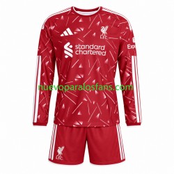 Camiseta de Fútbol Liverpool Niño Casa 2026-2027 Manga Larga