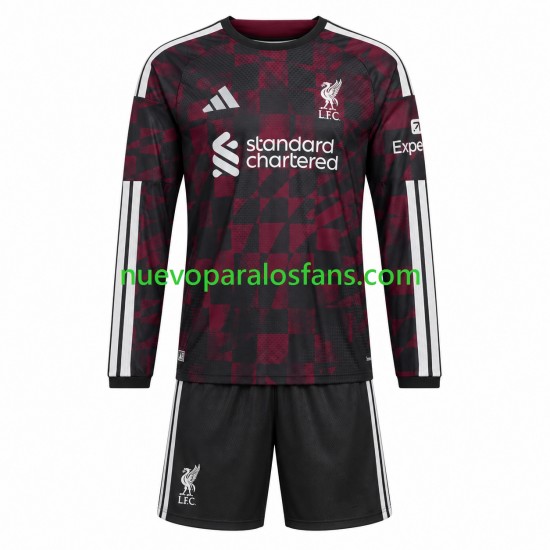 Camiseta de Fútbol Liverpool Niño Tercera 2026-2027 Manga Larga