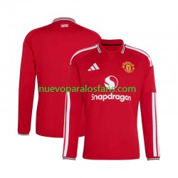 Camiseta de Fútbol Manchester United Hombre Casa 2026-2027 Manga Larga