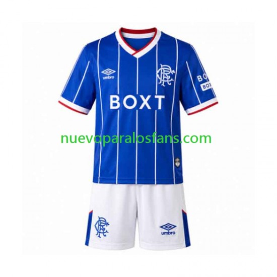 Camiseta de Fútbol Rangers Niño Casa 2026-2027 Manga Corta