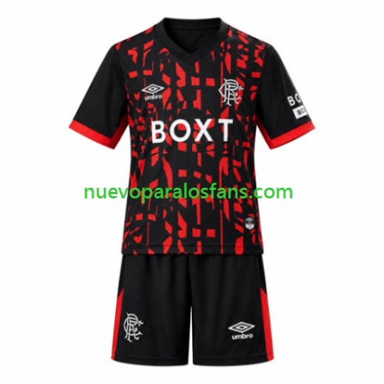 Camiseta de Fútbol Rangers Niño Tercera 2026-2027 Manga Corta