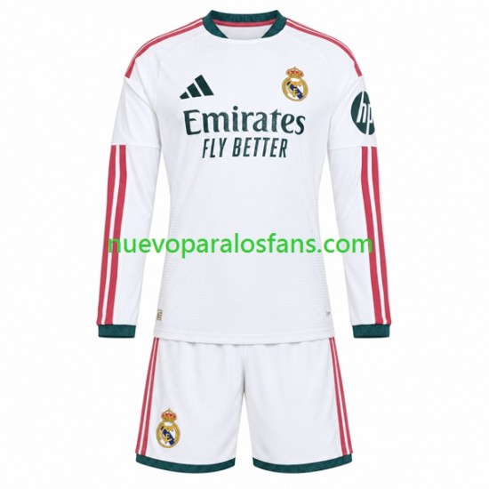 Camiseta de Fútbol Real Madrid Niño Casa 2026-2027 Manga Larga