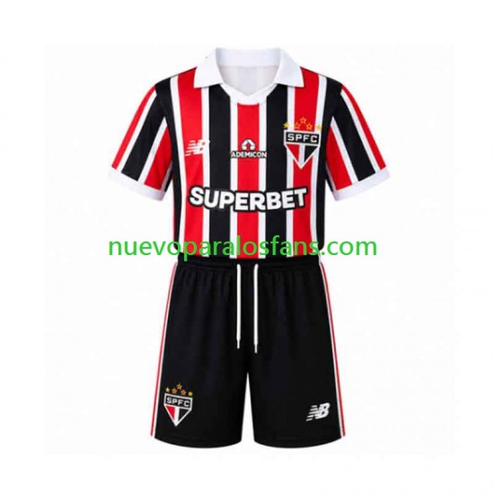 Camiseta de Fútbol Sao Paulo Niño Exterior 2026-2027 Manga Corta
