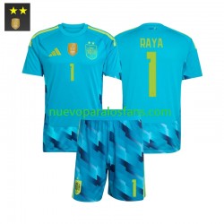 Camiseta de Fútbol España David Raya 1 Portero Niño Casa 2026-2027 Manga Corta