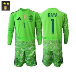 Camiseta de Fútbol España David Raya 1 Portero Niño Tercera 2026-2027 Manga Larga