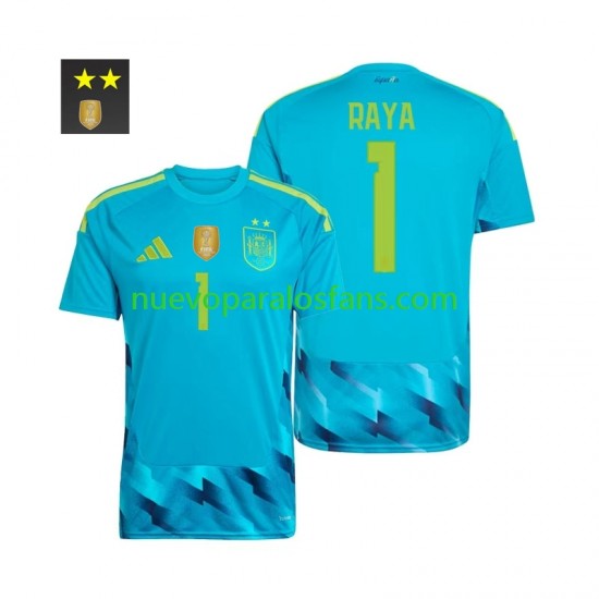 Camiseta de Fútbol España David Raya 1 Portero Hombre Casa 2026-2027 Manga Corta