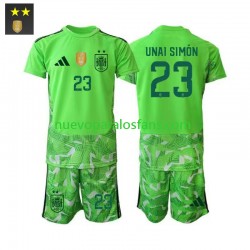 Camiseta de Fútbol España Unai Simon 23 Portero Niño Tercera 2026-2027 Manga Corta