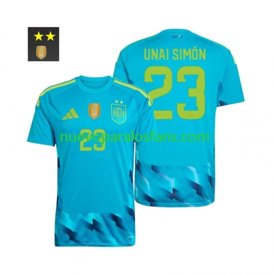 Camiseta de Fútbol España Unai Simon 23 Portero Hombre Casa 2026-2027 Manga Corta