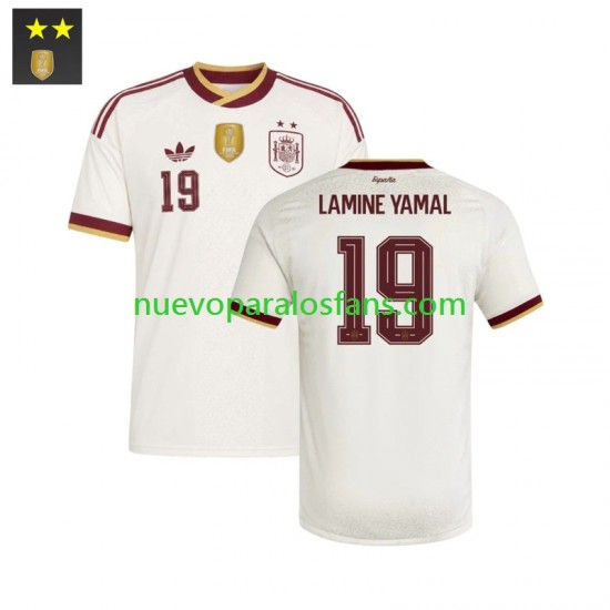 Camiseta de Fútbol España Lamine Yamal 19 Hombre Exterior 2026-2027 Manga Corta