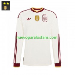 Camiseta de Fútbol España Hombre Exterior 2026-2027 Manga Larga