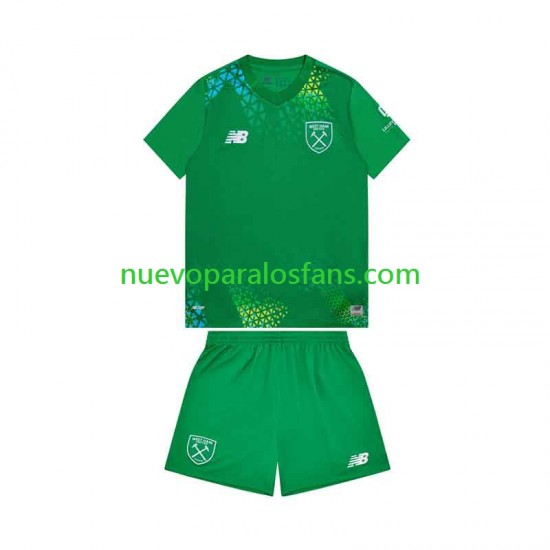 Camiseta de Fútbol West Ham United Portero Niño Casa 2026-2027 Manga Corta