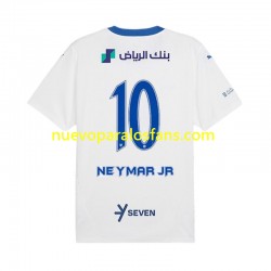 Camiseta de Fútbol Al Hilal Neymar JR 10 Hombre Exterior 2024-2025 Manga Corta