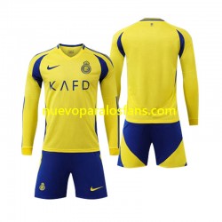 Camiseta de Fútbol Al Nassr Niño Casa 2024-2025 Manga Larga