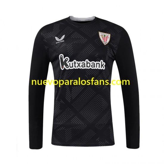 Camiseta de Fútbol Athletic Bilbao Portero Hombre Casa 2024-2025 Manga Larga