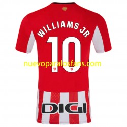 Camiseta de Fútbol Athletic Bilbao Williams JR 10 Hombre Casa 2024-2025 Manga Corta