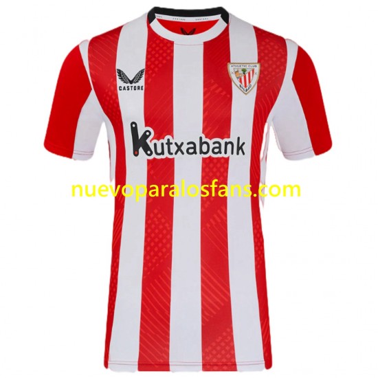Camiseta de Fútbol Athletic Bilbao Williams JR 10 Hombre Casa 2024-2025 Manga Corta