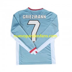 Camiseta de Fútbol Atlético Madrid Antoine Griezmann 7 Hombre Exterior 2024-2025 Manga Larga
