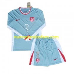 Camiseta de Fútbol Atlético Madrid Antoine Griezmann 7 Niño Exterior 2024-2025 Manga Larga