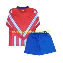Camiseta de Fútbol Atlético Madrid Niño Casa 2024-2025 Manga Larga