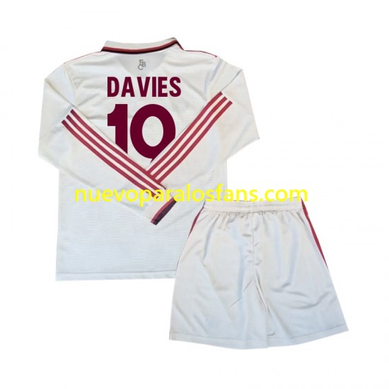 Camiseta de Fútbol Bayern de Múnich Davies 19 Niño Tercera 2024-2025 Manga Larga