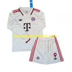 Camiseta de Fútbol Bayern de Múnich Kane 9 Niño Tercera 2024-2025 Manga Larga