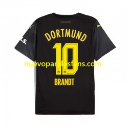 Camiseta de Fútbol Borussia Dortmund Julian Brandt 10 Hombre Exterior 2024-2025 Manga Corta
